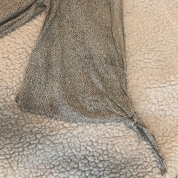 H&M Women 3/4 Sleeves Polka Dot Mini Dress Size 4 - Picture 6 of 8